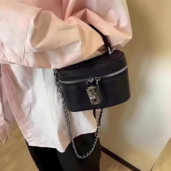 Women Small Leather Crossbody Bag 3-in-1 Stylish Purse Organizer - Picture 3 of 6